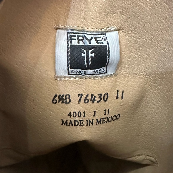 FRYE Melissa Button Back Zip Tall Riding Boots Size 6.5 - Picture 6 of 8
